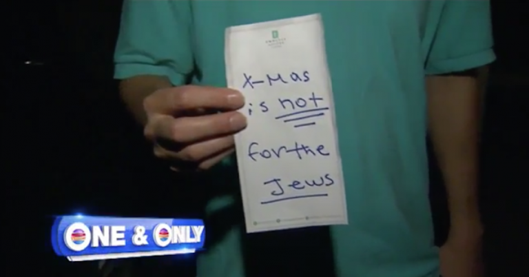 Florida residents receive antisemitic notes berating them for putting up Chanukah decorations Florida residents receive antisemitic notes berating them for putting up Chanukah decorations