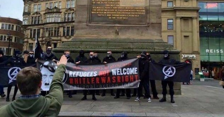 Just before Holocaust Memorial Day, Nazis parade “Hitler was right” banner in centre of Newcastle Just before Holocaust Memorial Day, Nazis parade “Hitler was right” banner in centre of Newcastle