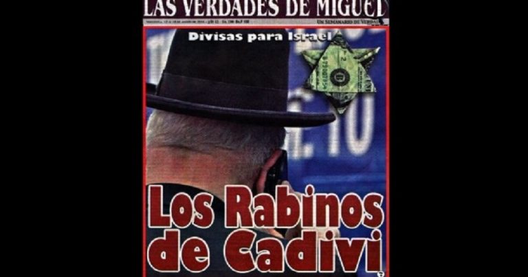 Venezuelan publication accuses “Rabbis” of manipulating economy Venezuelan publication accuses “Rabbis” of manipulating economy